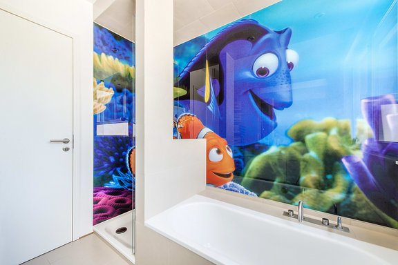 Modern children's bathroom