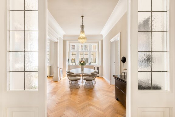 Stylish dining area