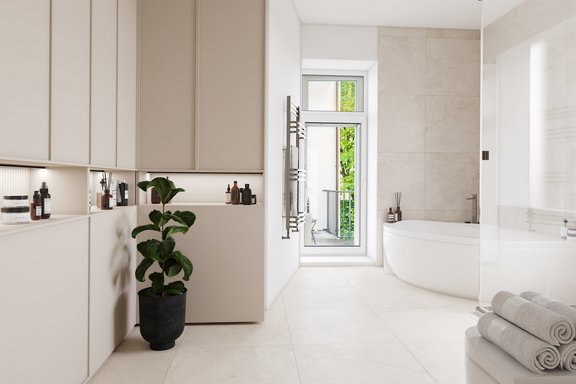 Mögliches Masterbad mit Ankleide (Visu)