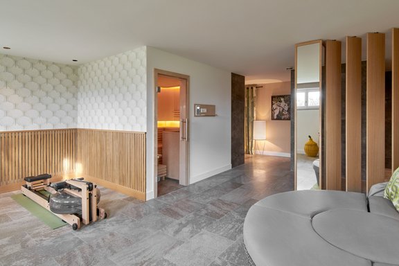 Spa-Bereich mit Sauna