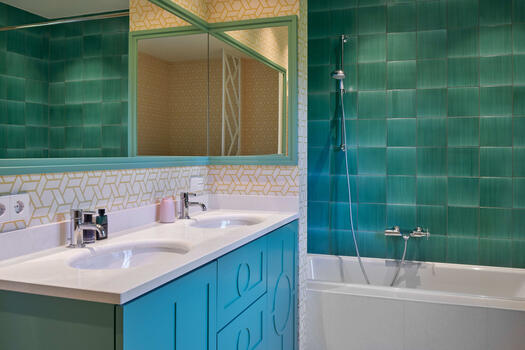 Stylish children's bathroom