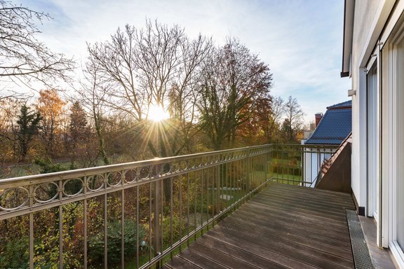 Idyllischer Ausblick ins Grüne