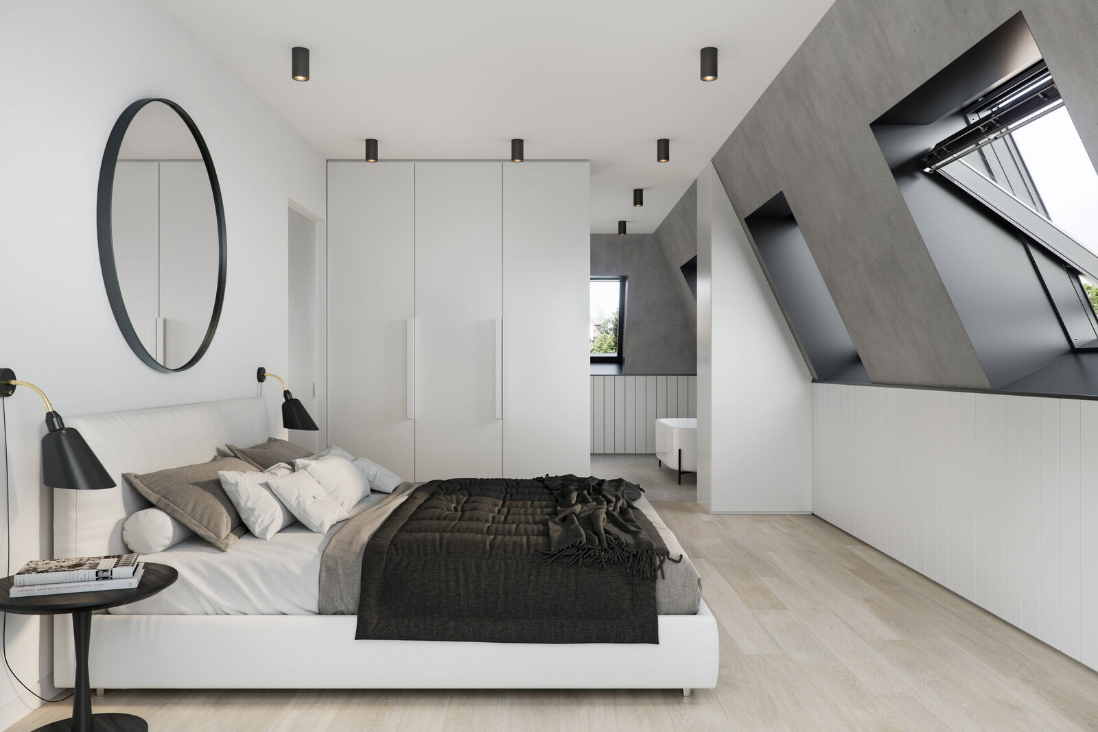 Schlafzimmer Penthouse (Visualisierung)