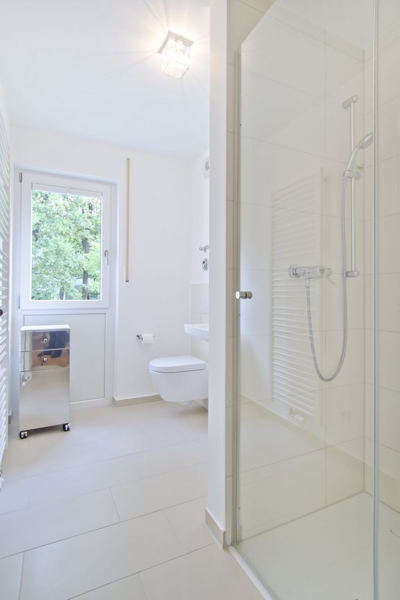 Shower room with window
