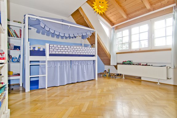 Children's room in the attic