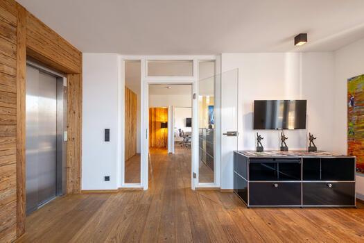 Entrance area with elevator
