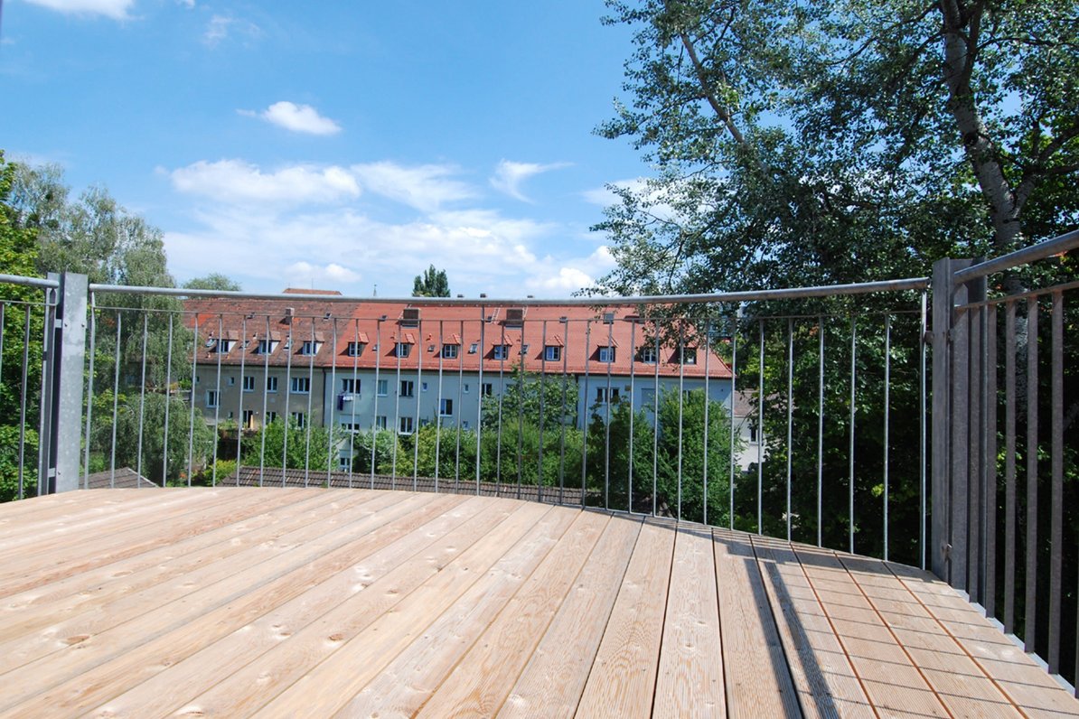 Ausblick vom Balkon