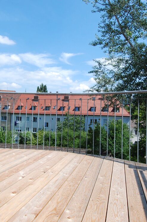 Ausblick vom Balkon