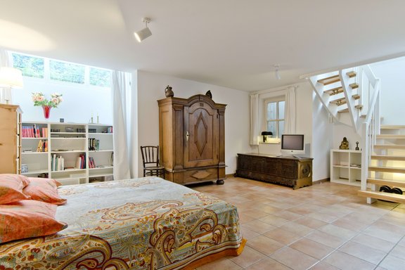 Daylight area in the basement