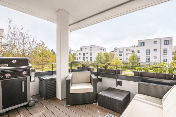 Perfekte Süd-West-Ausrichtung