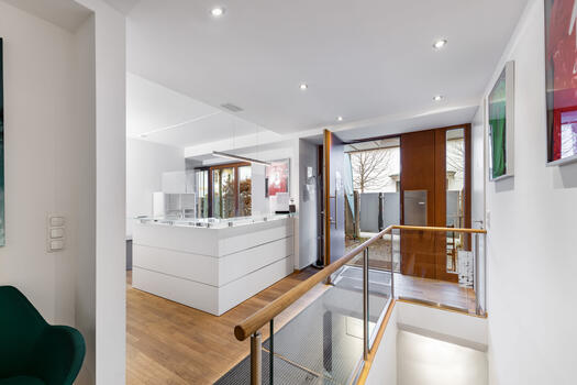 Reception in the reception area