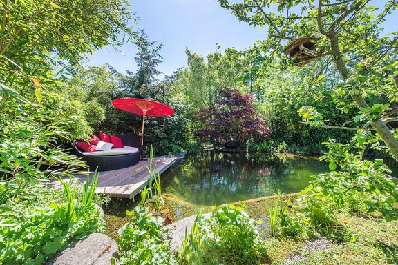 Idyllische Oase am Schwimmteich