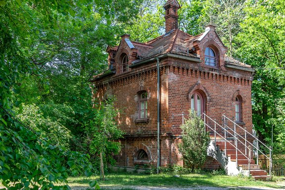 Historic brick building St Emmeramsmühle