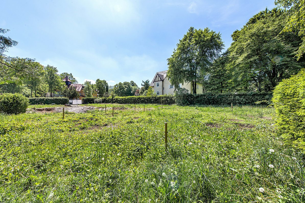 Blick nach Süden vom Grundstück aus