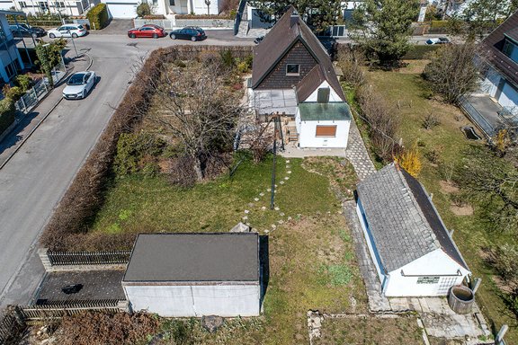 Grundstück, Blick Richtung Norden