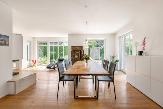 Stylish dining area