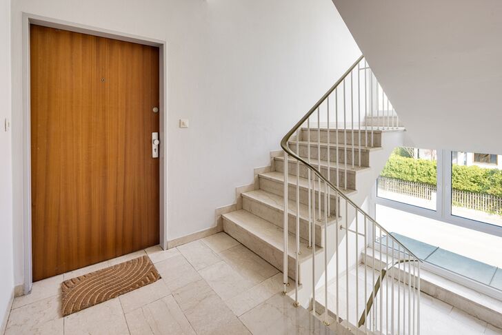 Well-maintained stairwell