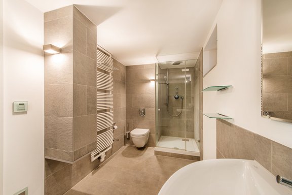 Elegant guest bathroom