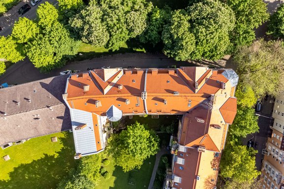 Herrlich grüne Umgebung