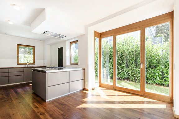 Kitchen with dining area