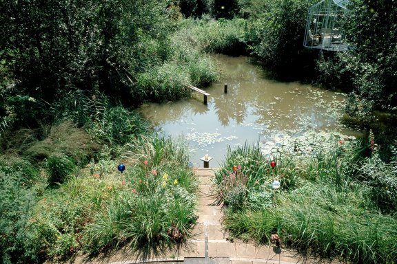 View into the garden