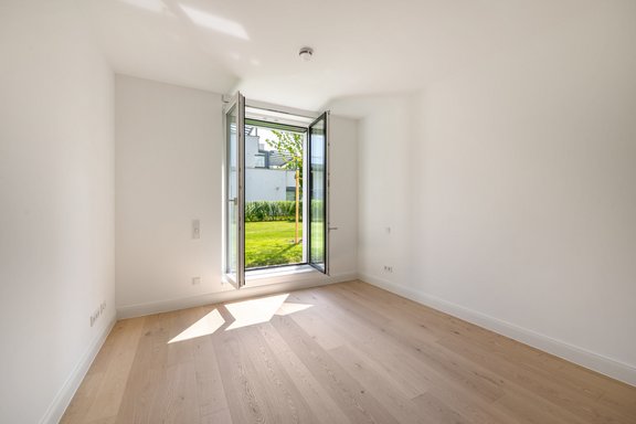 Eins von drei Schlafzimmern