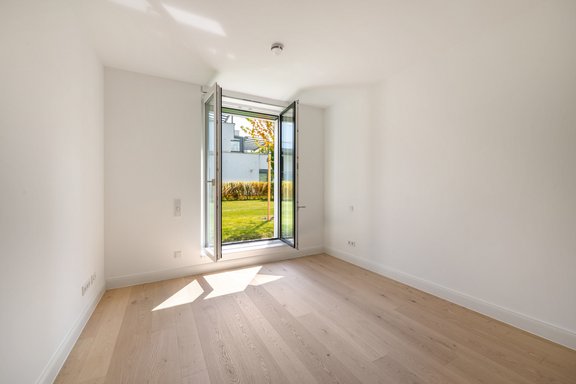 Eins von drei Schlafzimmern