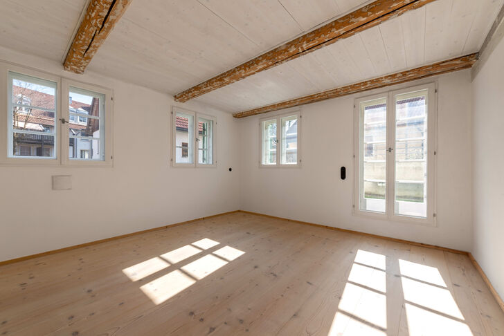 Insgesamt vier (Schlaf-)Zimmer