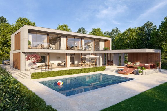 Visualisierung - Moderne Villa