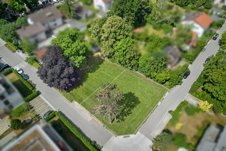 Baugrundstück mit genehmigtem Doppelhausprojekt und über 330 m² möglicher Wohnfläche