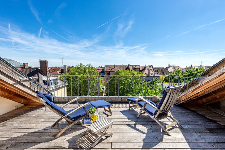 Dachterrasse mit Panoramablick
