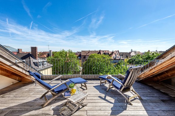 Dachterrasse mit Panoramablick