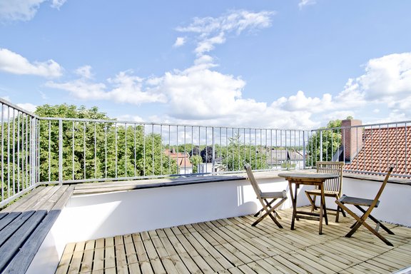 Sonnige Dachterrasse