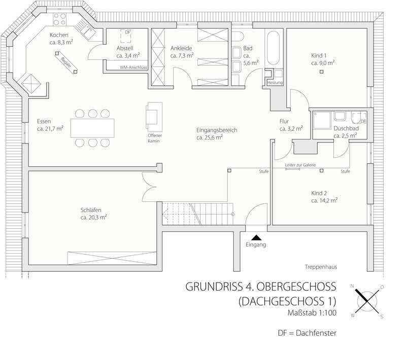 Grundriss 4 Obergeschoss