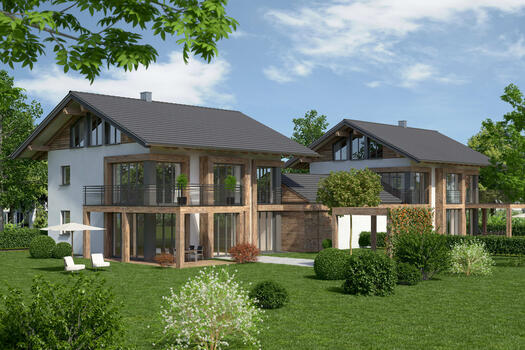 Illustration house view