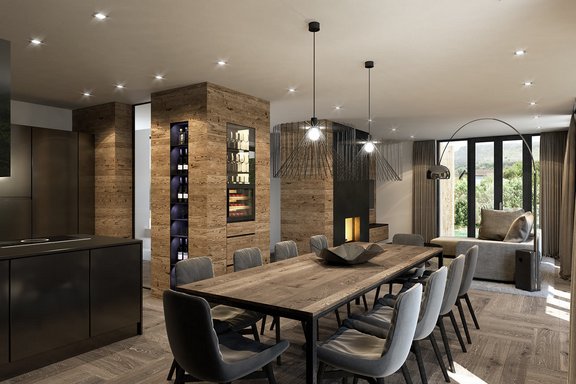 Illustration dining area