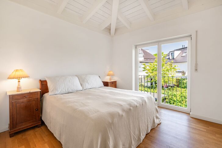 Master suite with walk-in closet