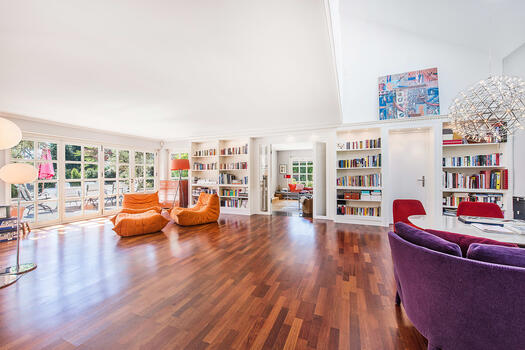 Living area view of terrace