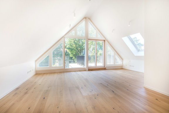 Attic studio with adjoining terrace