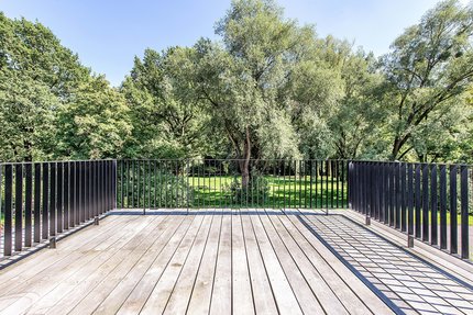Roof terrace with view