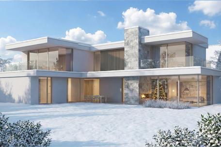 Purist design villa by Jacob & Spreng in prime Gräfelfingen location