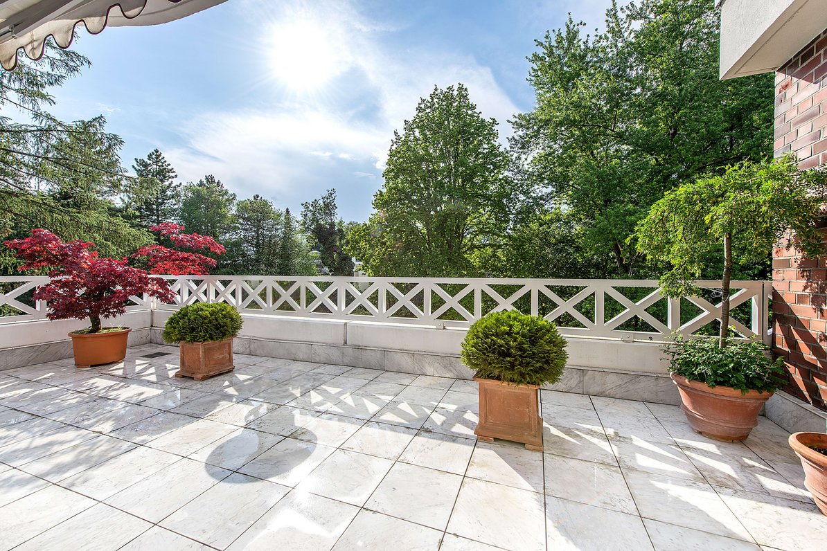 Dachterrasse mit spektakulärem Blick