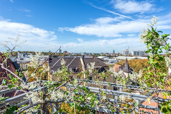 Blick von der Dachterrasse