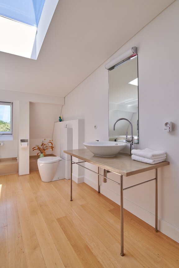 One of two bathrooms