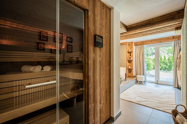 Exclusive sauna with direct access to the outdoors.