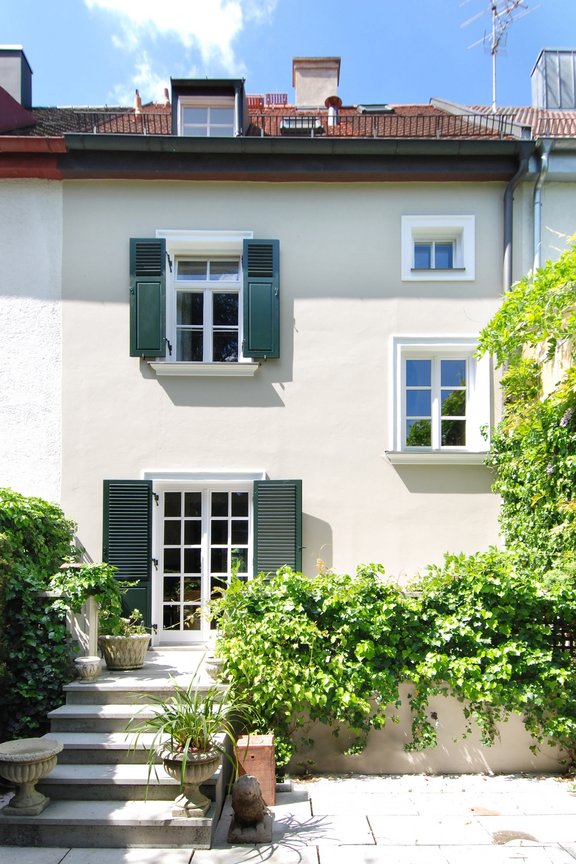 House view from the garden