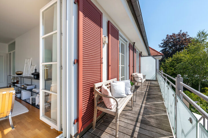 Stimmungsvoller Südbalkon