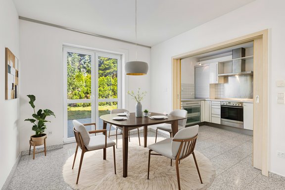 Essbereich und Küche (visualisiert)