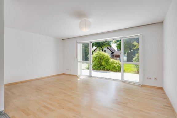 Fließender Gartenübergang