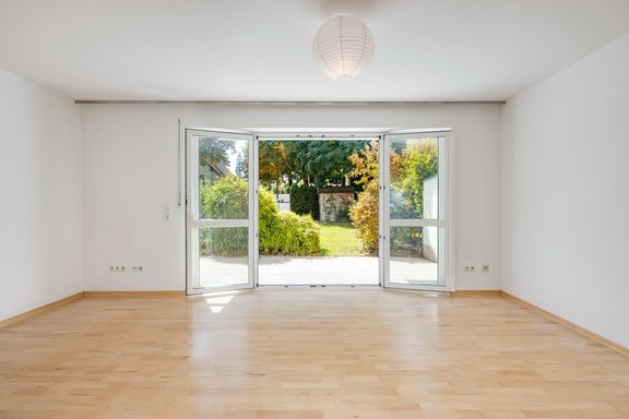 Fließender Gartenübergang